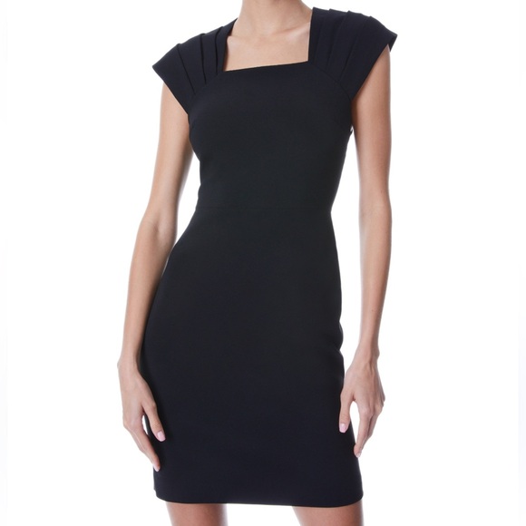 NEW Alice + Olivia Kiro pleated mini black dress all event size 8Retail $495